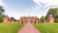 Entrance to Hanbury Hall, Worcestershire, England. Royalty Free Stock Photo