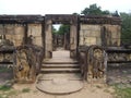 Entrance to Hatadage in Polonnaruwa Royalty Free Stock Photo