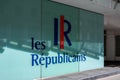 Entrance to the headquarters of the French political party Les RÃ©publicains (LR), Paris, France
