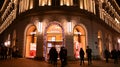 Entrance to Hermes store located in Hotel Raffles Europejski Warsaw. Hermes is a high-end retailer carrying the luxury brand`s app Royalty Free Stock Photo