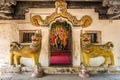 Entrance to Hindi Temple Embekka Devalayaa in Udunuwara - Sri Lanka