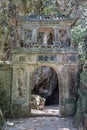 Entrance to Hoa Nghiem and Huyen Khong caves in Marble mountains, Vietnam - Translation: Gate to Huyen Khong