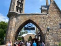 The entrance to the Hogsmeade at Wizarding World of Harry Potter