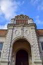 Entrance to Holland House, originally known as Cope Castle, was an early Jacobean country house in Kensington, London