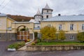 Entrance to the Holy Dormition Convent. Illustrative editorial. October 24 2021, Kalarashovka Moldova Royalty Free Stock Photo