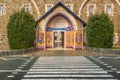 Entrance to Holy Monastery of the Virgin of Kykkos, Cyprus.