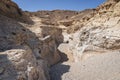 Entrance to the Horseshoe Section of Nahal Nekarot Steam in the Makhtesh Ramon Crater in Israel