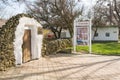 Entrance to the house-museum in memory of the great Russian poet of stay MY Lermontov's Taman in Se