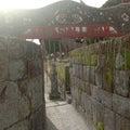 the entrance to the Huta Siallagan tourist spot in North Sumatra