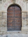 Entrance to IES Santisima Trinidad, Baeza, AndalucÃ­a, Spain Royalty Free Stock Photo