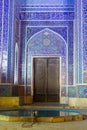 Entrance to Jame Mosque of Yazd at night