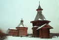 Entrance to the Karelian Monastery of St. Nicholas