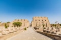 Entrance to the Karnak Temple in Luxor, ancient Thebes, Egypt