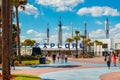 Entrance to Kennedy Space Center in Cape Canaveral Florida