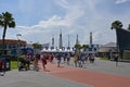 Entrance to Kennedy Space Center visitor center in Merritt Island, Florida. Royalty Free Stock Photo