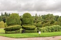 Entrance to landscaped garden at Crathes Castle, Scotland Royalty Free Stock Photo