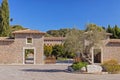 Entrance to Lluc Monastery, Mallorca.