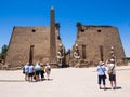 Entrance to Luxor Temple, Egypt Royalty Free Stock Photo