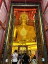 Entrance to the main chamber at Wat Phanan Choeng Worawihan, Ayutthaya
