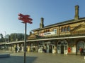 The entrance to the main railway station in Ipswich, Suffolk