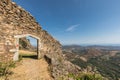 Entrance to maison du bandit near Feliceto in Corsica Royalty Free Stock Photo