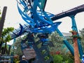 The entrance to the Mako rollercoaster ride at Seaworld in Orlando, Florida