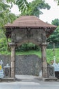 Entrance to the Malwatta temple - Kandy - Sri Lanka Royalty Free Stock Photo