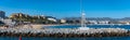 Entrance to the fishing marina in Cabo San Lucas near the beach Royalty Free Stock Photo