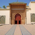 Entrance to the mausoleum of Moulay Ismail in Meknes