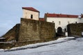 Entrance to medieval castle Palanok ,Mukachevo,Ukraine Royalty Free Stock Photo