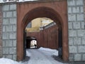 Entrance to medieval castle of Radziwills, Olyka