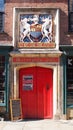 The entrance to the medieval Merchant Adventurers Hall in York, Northern England Royalty Free Stock Photo