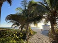 Entrance to Miami Beach on a nice summer day Royalty Free Stock Photo