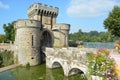 Entrance To The Moated Castle La Clayette