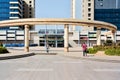 Entrance to the modern building, shopping mall in Khartoum, Sudan Royalty Free Stock Photo