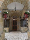 Entrance to monastery Ozren dedicated to Saint Nicholas, serbian orthodox temple in village Kaludjerica, Petrovac municipality on