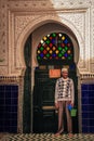 Entrance to Mosque. Marrakesh . Morocco Royalty Free Stock Photo