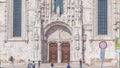 Entrance to Mosteiro dos Jeronimos , a highly ornate former monastery Royalty Free Stock Photo