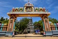 The entrance to Naguleswaram Temple at Keerimalai in the Jaffna region of Sri Lanka.