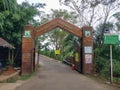 The entrance to the natural panorama of the peak of Mount Dago