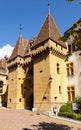 The Neuchatel castle, dated back to 12th century, is a Swiss heritage site of national significance. Royalty Free Stock Photo