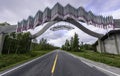 Entrance to North Norway on the E6 highway in southern Grane, Norway