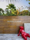 Entrance to Nurai Island, a boutique private island resort in Abu Dhabi