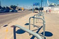 entrance to the oceanografic car park at marine complex in Valencia Royalty Free Stock Photo