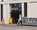 Entrance to an office of the Swiss Post in Zurich