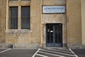 Entrance to old abandoned Tempelhofer Feld in Tempelhof Berlin Germany