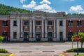 The entrance to the old Baltimore and Ohio railway station in Grafton WV