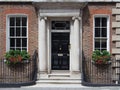 Entrance to old brick townhouse Royalty Free Stock Photo