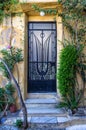 Entrance to an old building in Plaka neighborhood, Athens, Greece Royalty Free Stock Photo