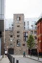 Entrance to the Old Jameson Distillery, Smithfield Square in Dublin, Ireland. The original site where Jameson Irish Whiskey was